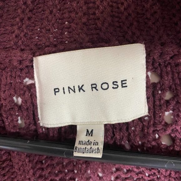 Pink Rose Knit Cardigan - Picture 2 of 3